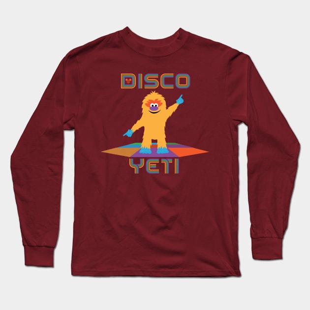 Disco Yeti Long Sleeve T-Shirt by tadtoo